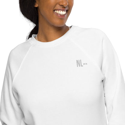 Next Level women's organic raglan sweatshirt